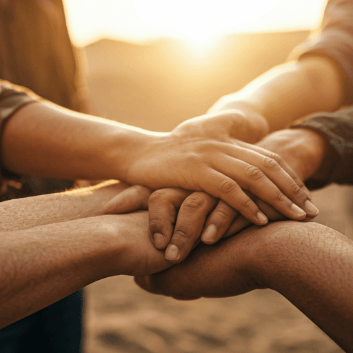 People supporting each other